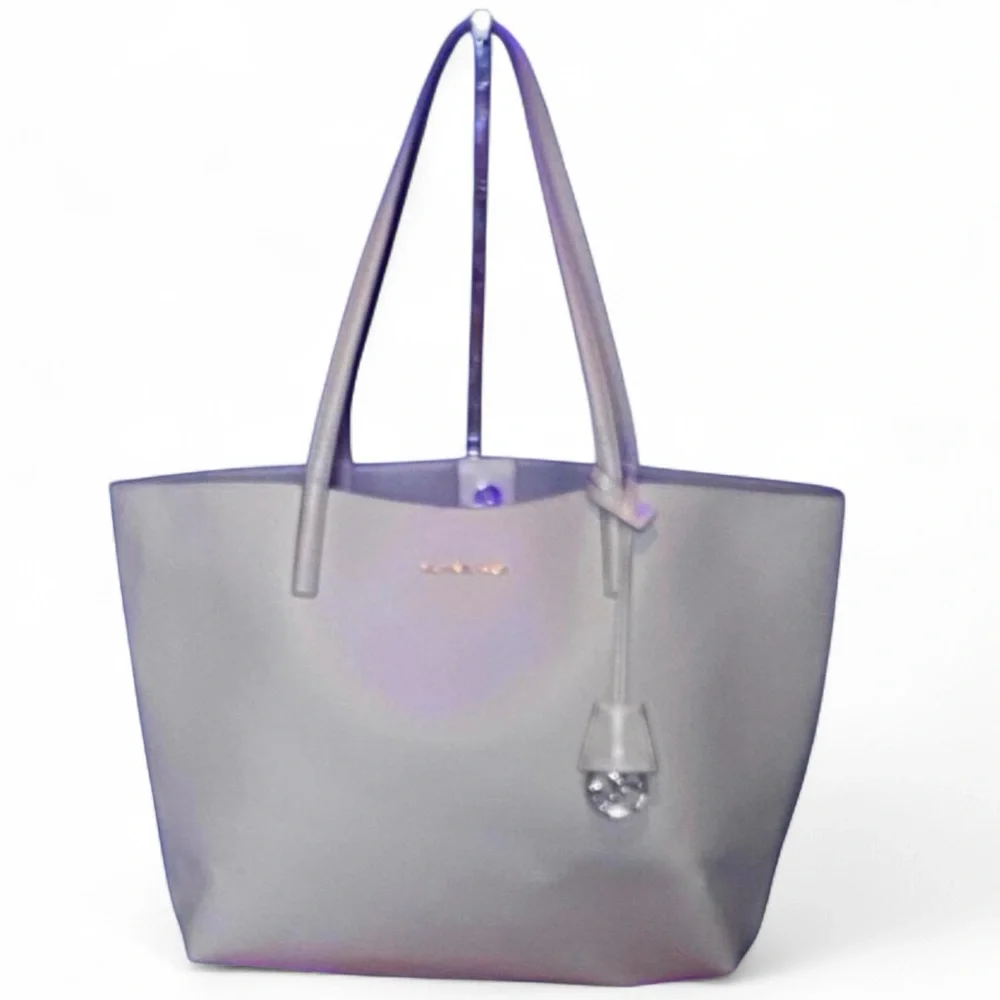 MICHAEL KORS Tote Bag w/Matching Clutch & MK Bag Charm, NWOT